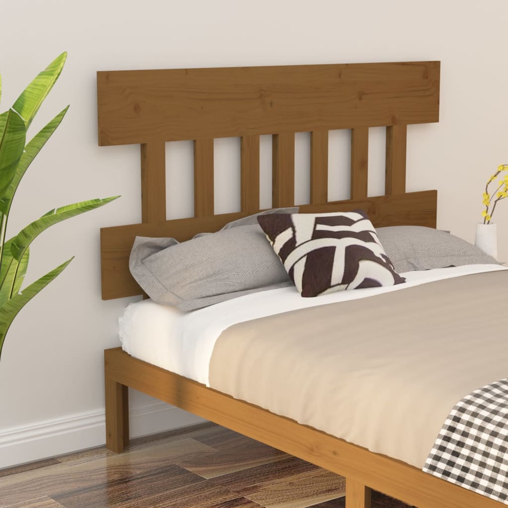Bed Headboard Honey Brown 183.5x3x81 cm Solid Wood Pine - Style and Chic