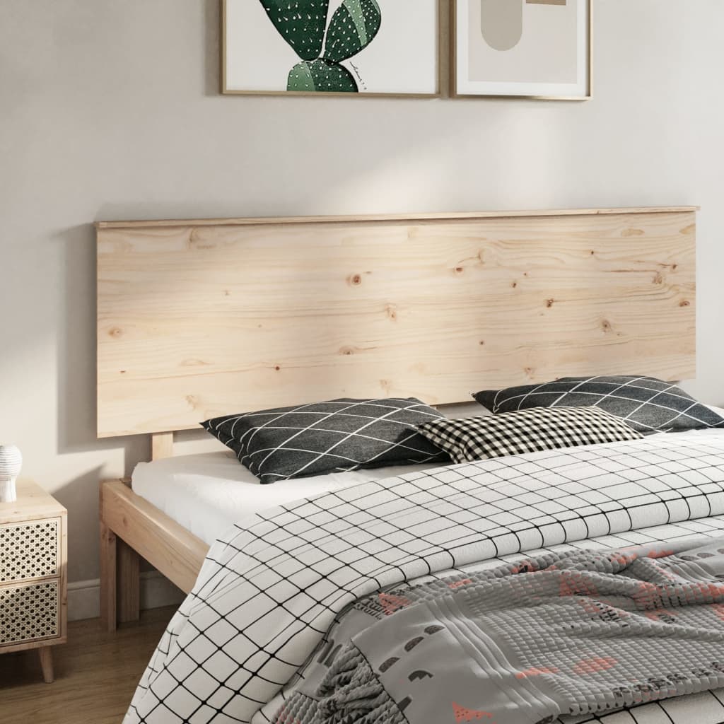 Bed Headboard 204x6x82.5 cm Solid Wood Pine - Discount Dealers