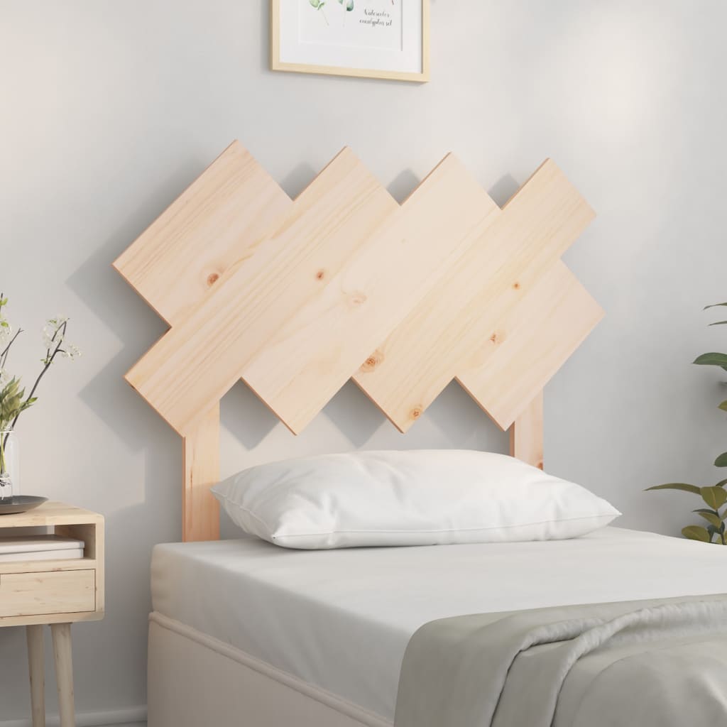 Bed Headboard 92x3x81 cm Solid Wood Pine - Design Hut