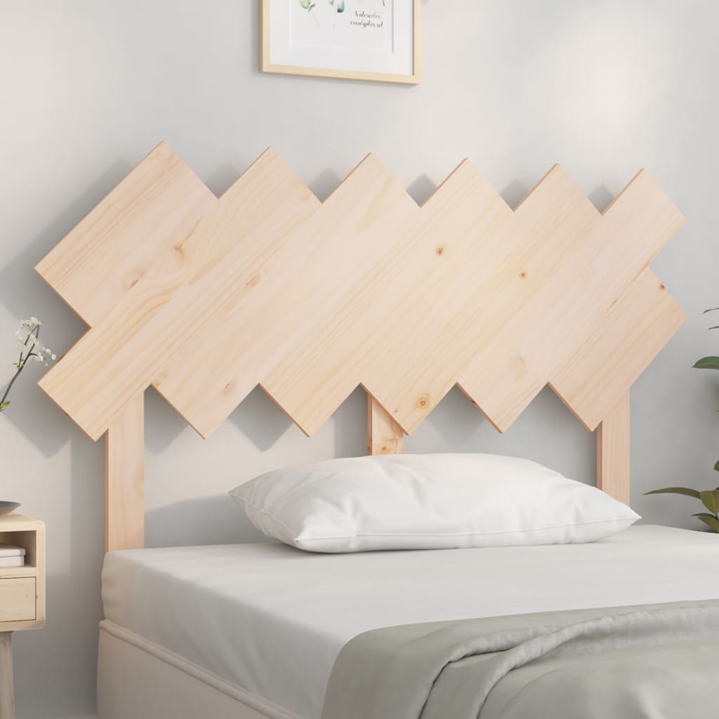 Bed Headboard 122.5x3x80.5 cm Solid Wood Pine - Unbeatable Bargains