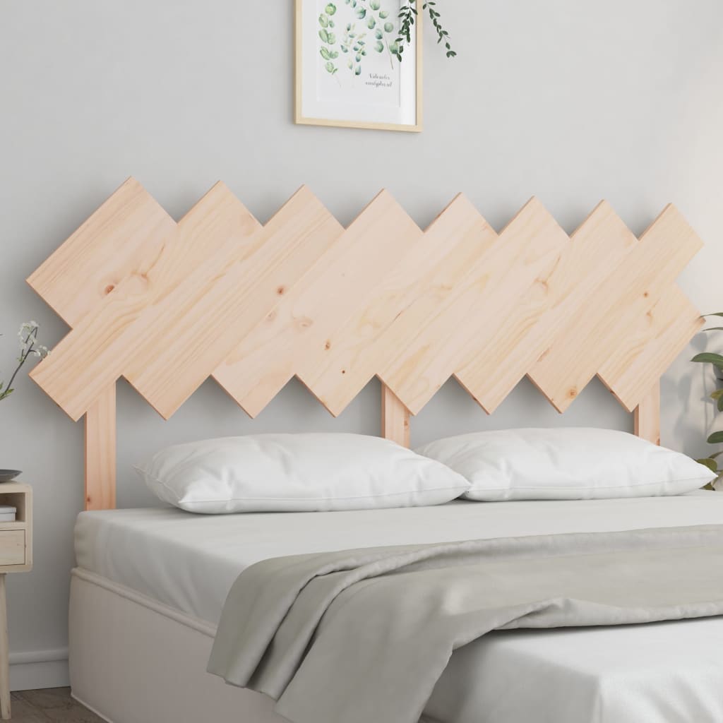Bed Headboard 159.5x3x80.5 cm Solid Wood Pine - Decor Base