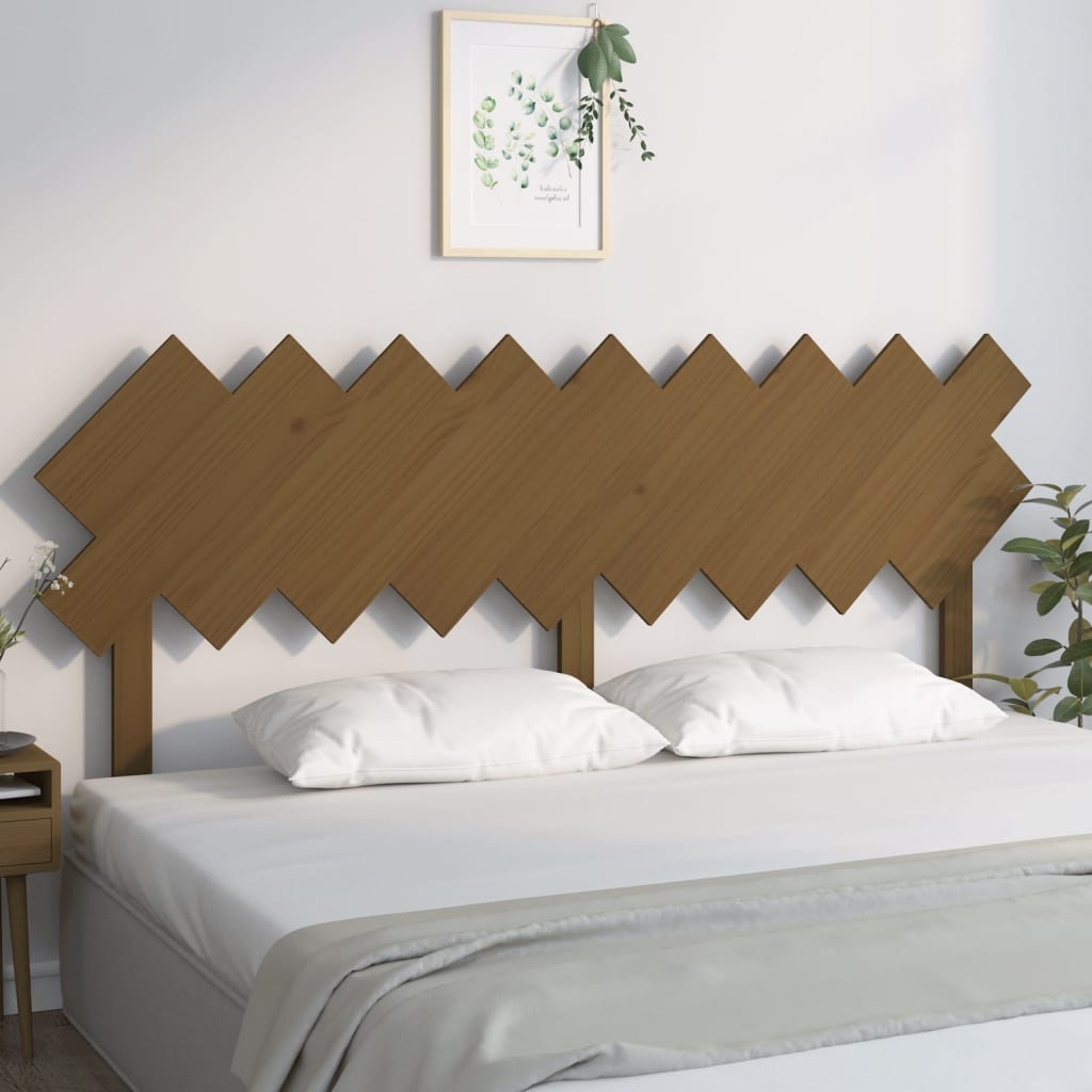 Bed Headboard Honey Brown 178x3x80.5 cm Solid Wood Pine - Unbeatable Bargains