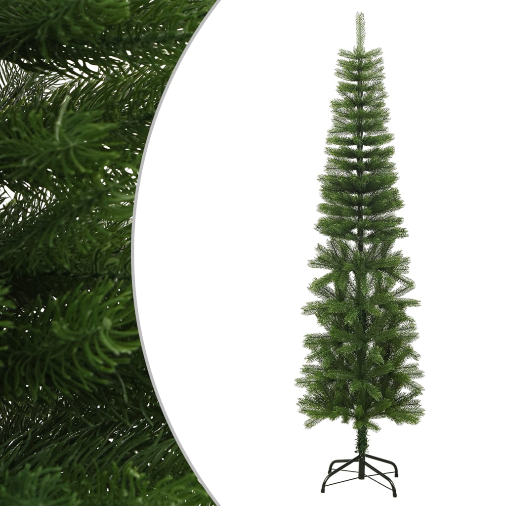 Nevis Artificial Slim Christmas Tree Stand 210cm PE - Unbeatable Bargains