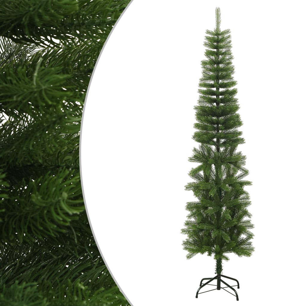 Nevis Artificial Slim Christmas Tree Stand 240cm PE - Unbeatable Bargains