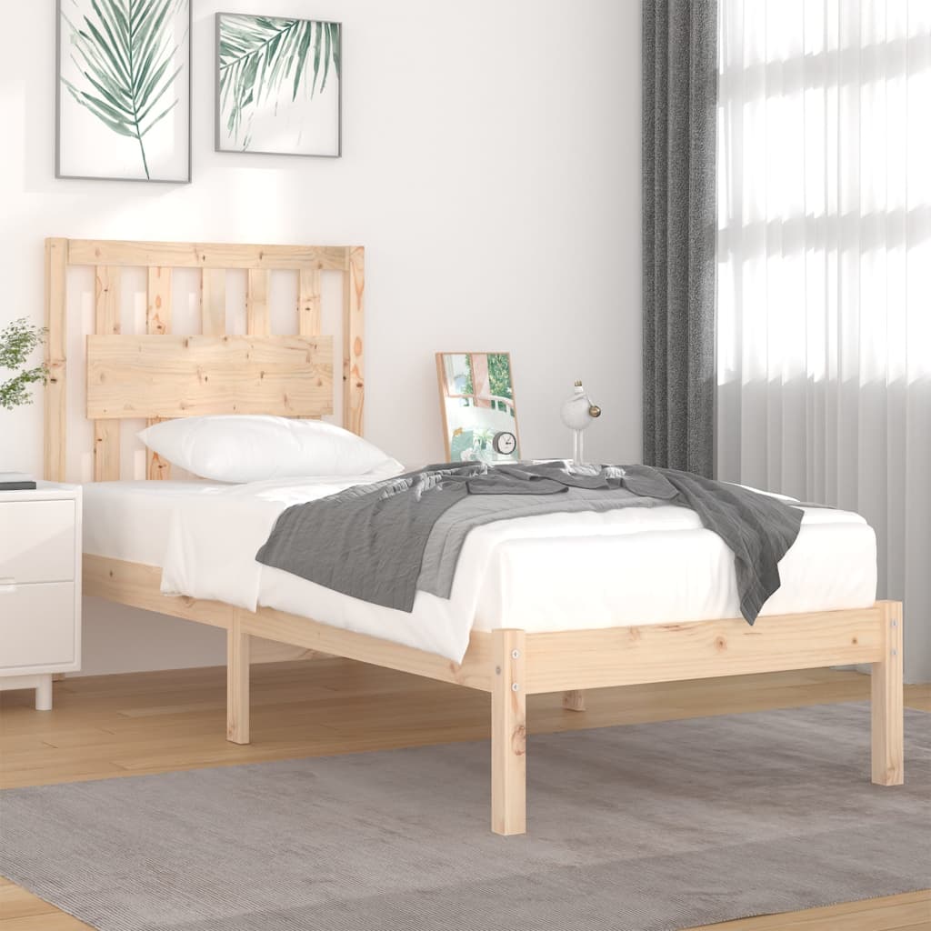Bed Frame Solid Wood Pine 90x200 cm - Discount Dealers