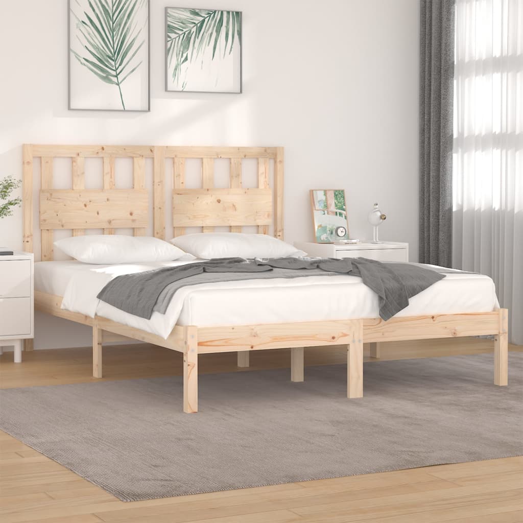 Bed Frame Solid Wood Pine 180x200 cm Super King Size - Merkel Designers