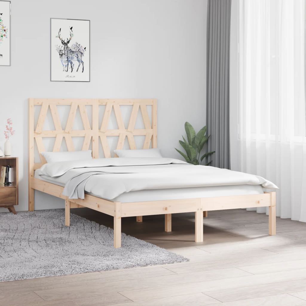 Bed Frame Solid Wood Pine 120x200 cm - Casper Homes
