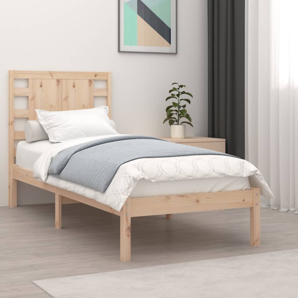 Bed Frame Solid Wood 90x190 cm Single - Casper Homes