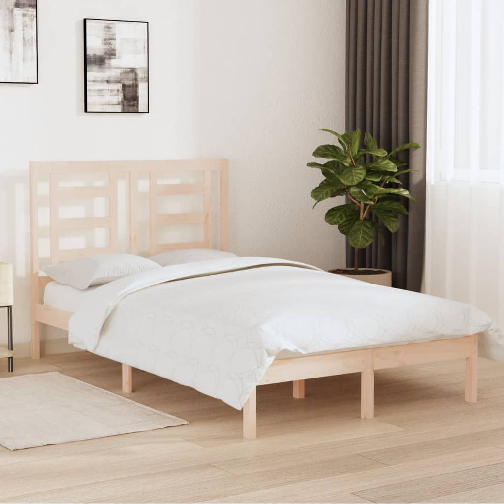Bed Frame Solid Wood 120x190 cm Small Double - Tyrell & Tyrell