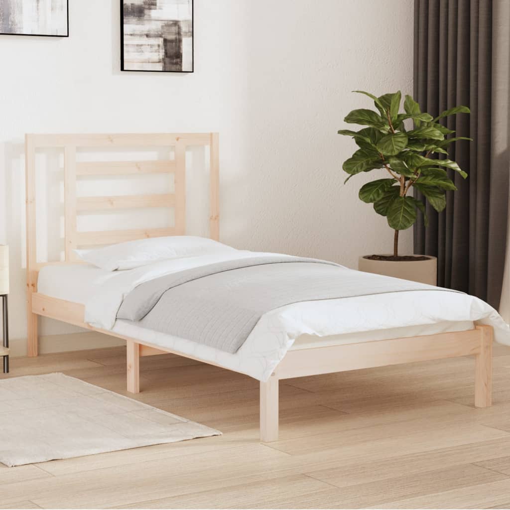 Bed Frame Solid Wood Pine 90x200 cm - Merkel Designers