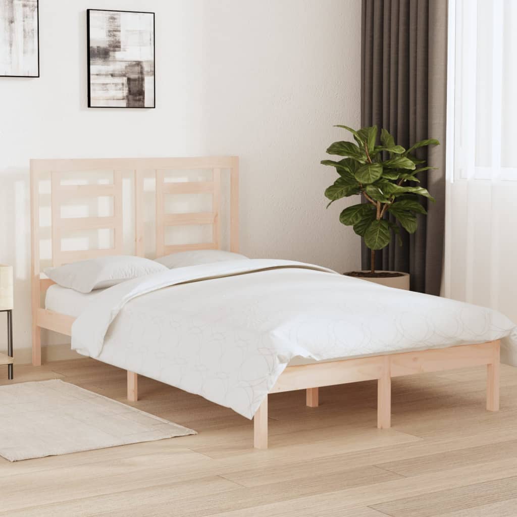 Bed Frame Solid Wood Pine 120x200 cm - All Things Good