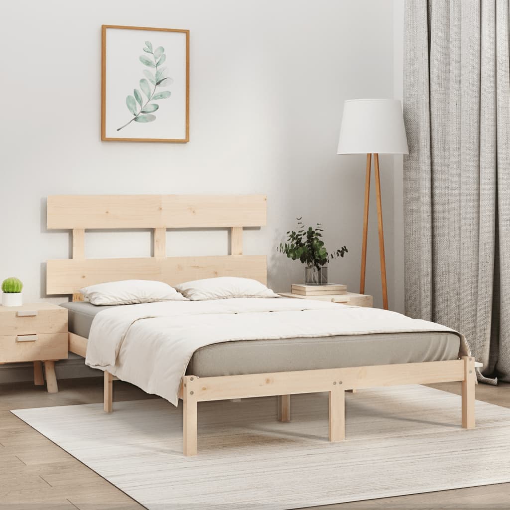 Bed Frame Solid Wood 180x200 cm Super King Size - Merlin Deals
