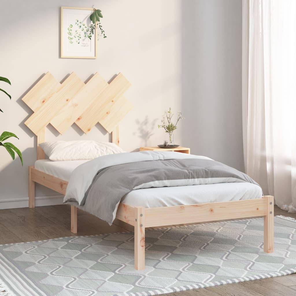 Bed Frame 90x200 cm Solid Wood - Millennium Furniture