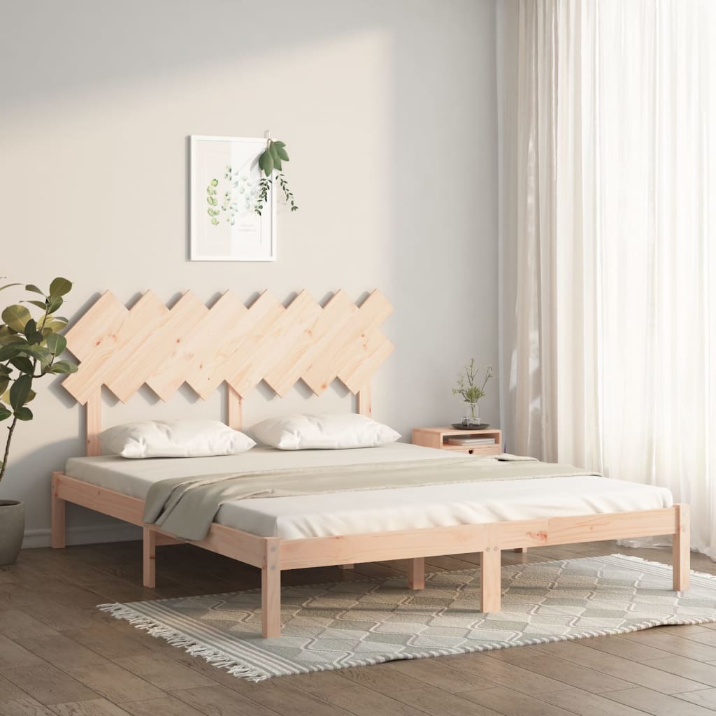 Bed Frame 160x200 cm Solid Wood - Casper Homes