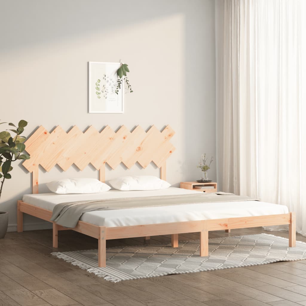 Bed Frame 180x200 cm Super King Size Solid Wood - Brittle & Co