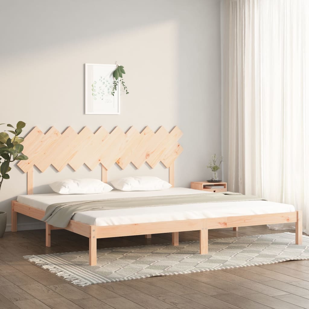 Bed Frame 200x200 cm Solid Wood - Tyrell & Tyrell
