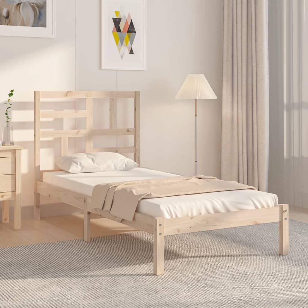 Bed Frame Solid Wood 90x200 cm - Decor Base