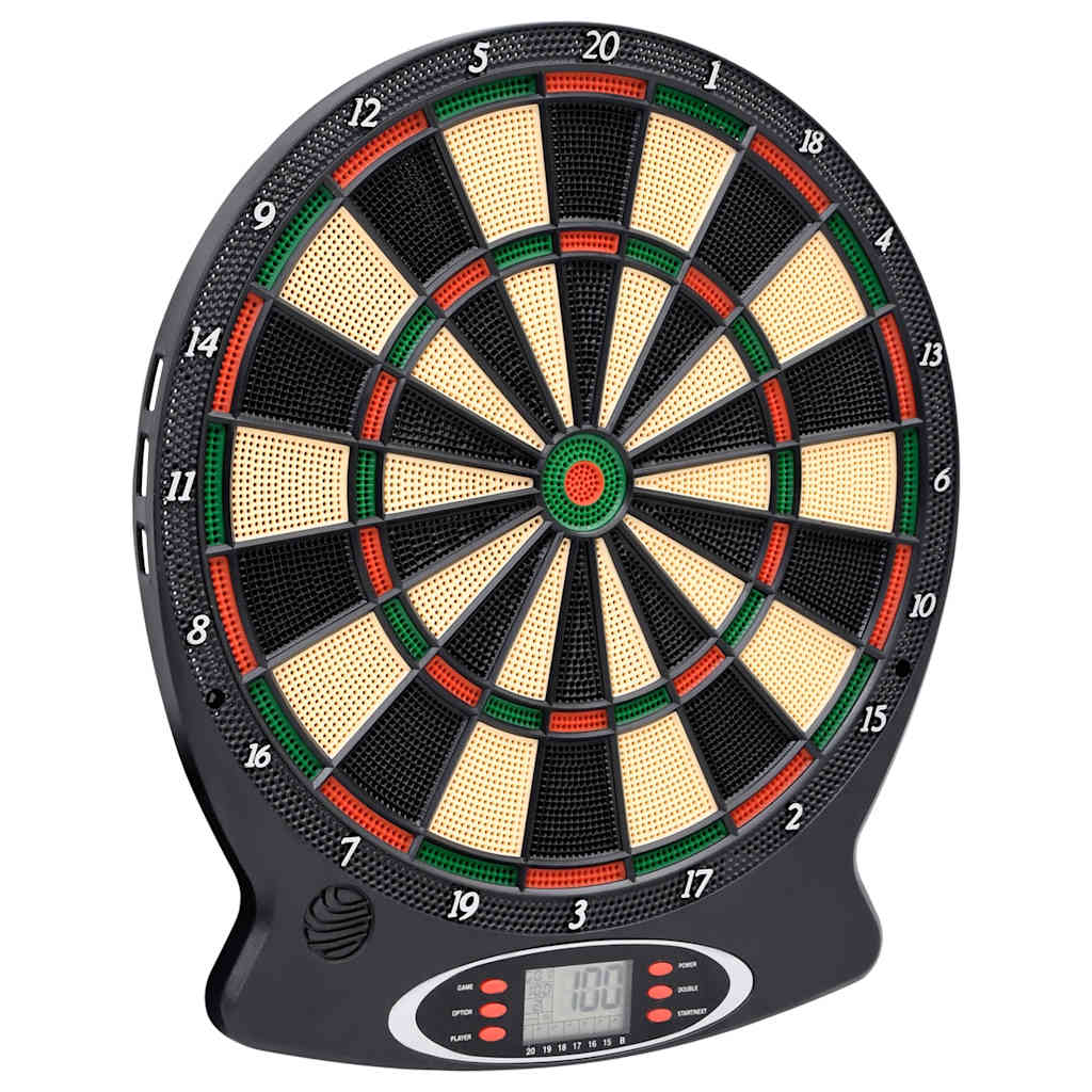 Electric Dartboard with Darts Black Polypropylene - Casper Homes