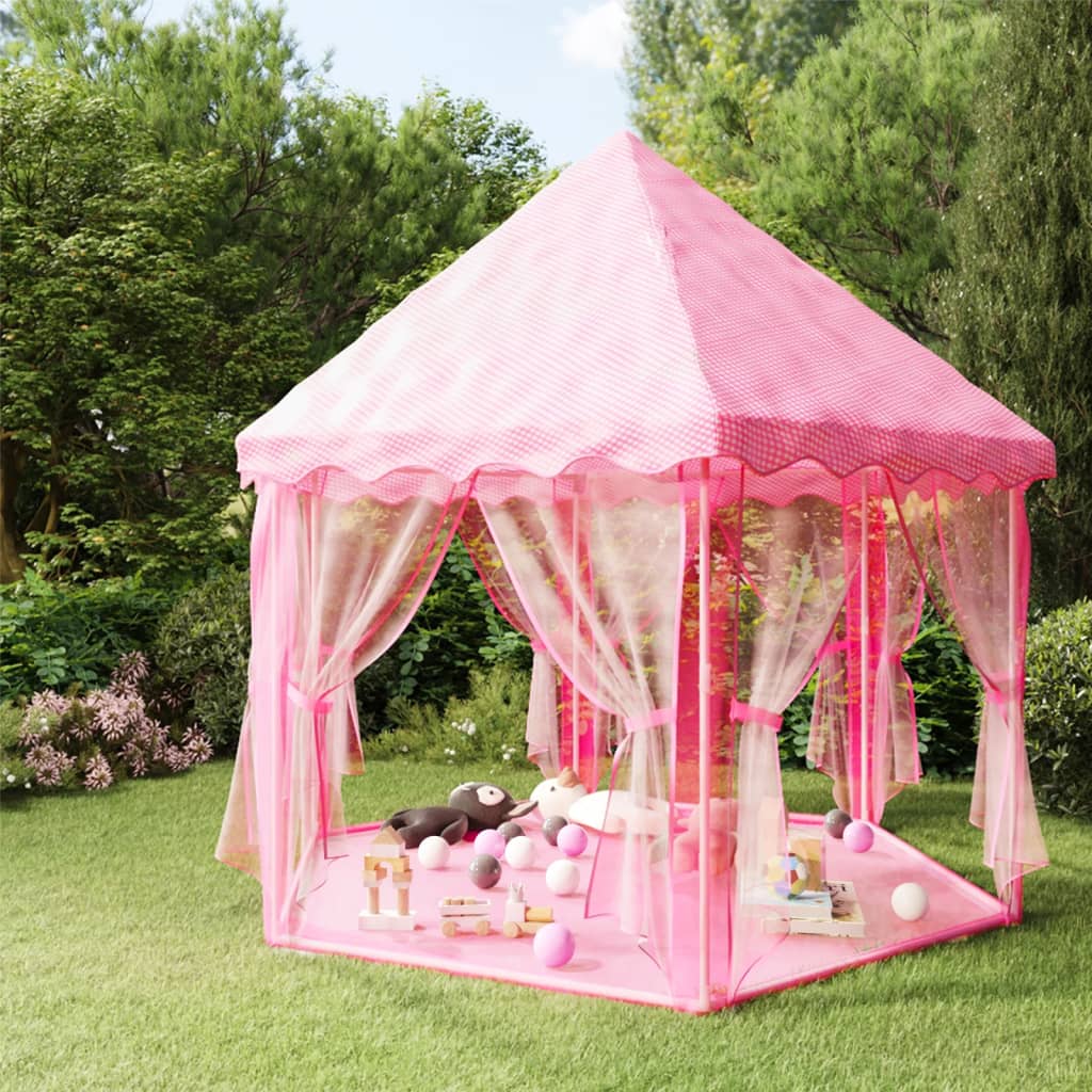 Princess Play Tent with 250 Balls Pink 133x140 cm - Direct Imports