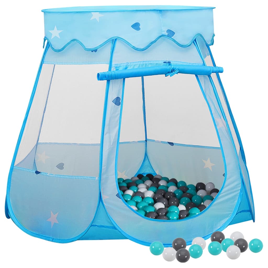 Children Play Tent with 250 Balls Blue 102x102x82cm - Style and Chic