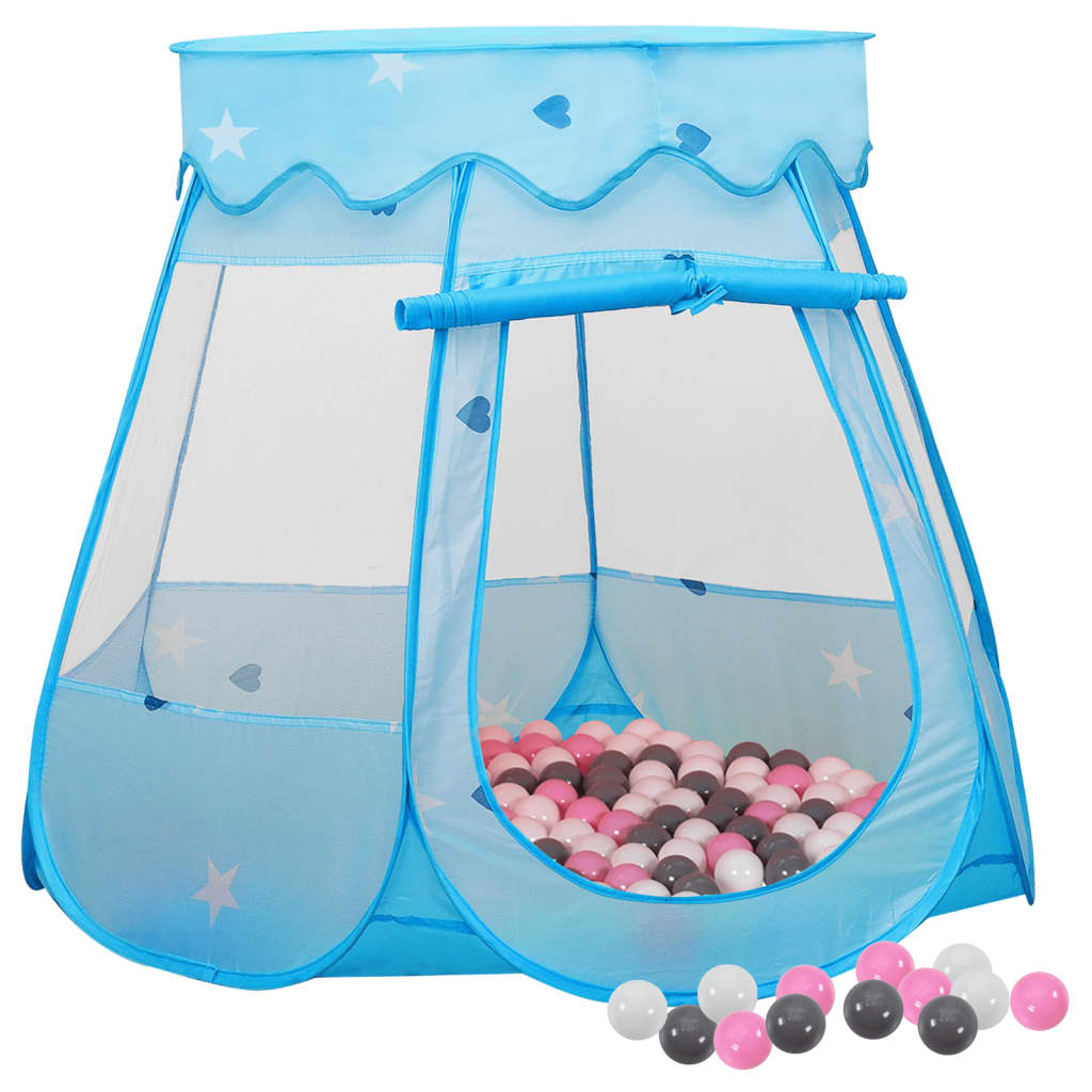 Children Play Tent with 250 Balls Blue 102x102x82cm - Millennium Furniture
