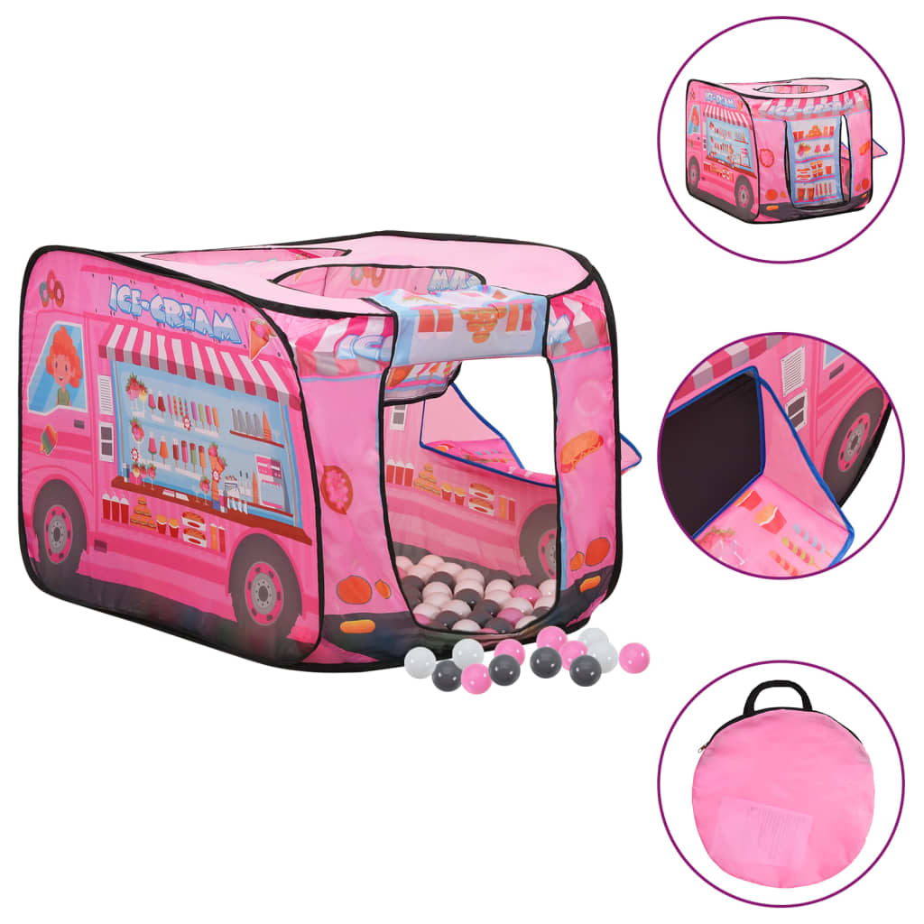 Children Play Tent with 250 Balls Pink 70x112x70cm - Merlin Deals