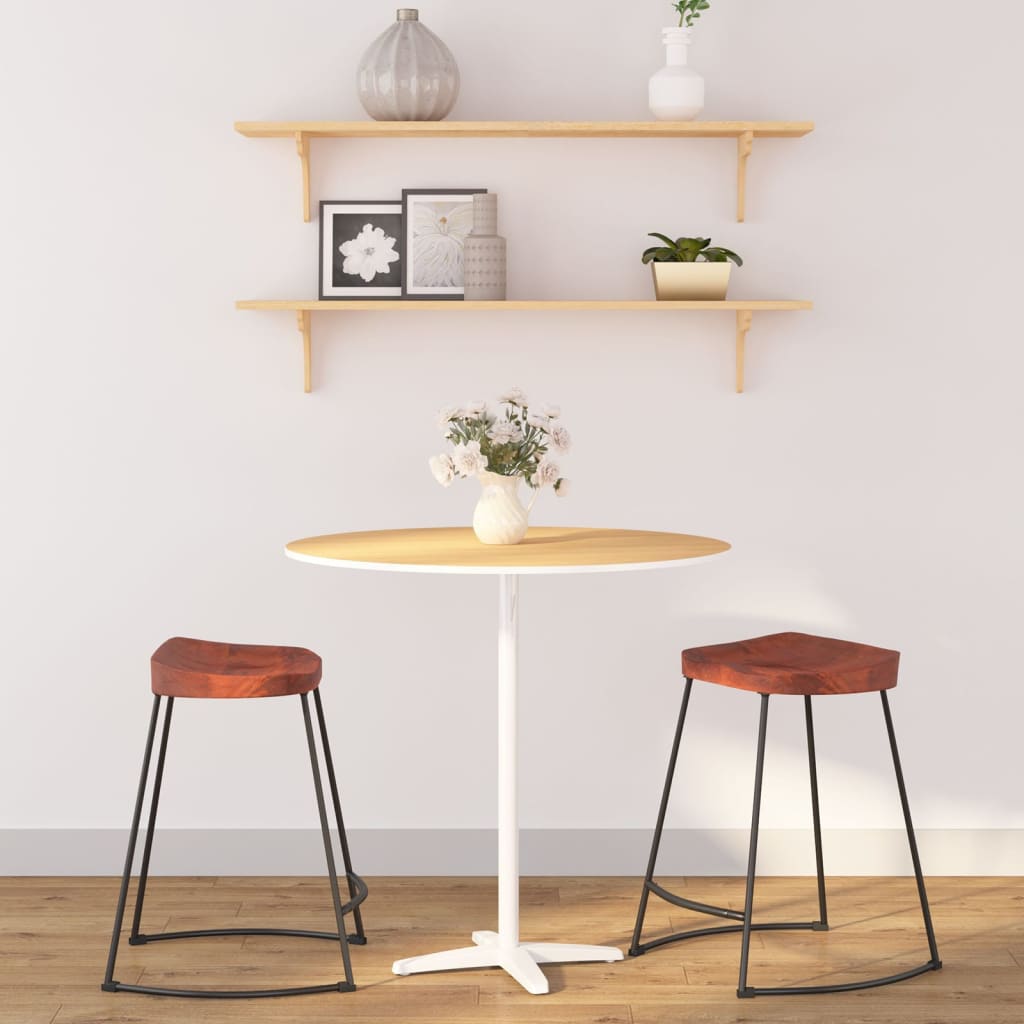 Gavin Bar Stools 2 pcs 45x38x53 cm Solid Wood Mango - Tyrell & Tyrell