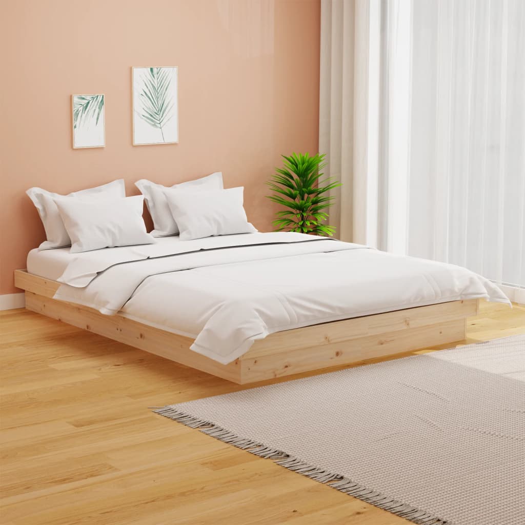 Bed Frame Solid Wood Pine 120x200 cm - Unbeatable Bargains
