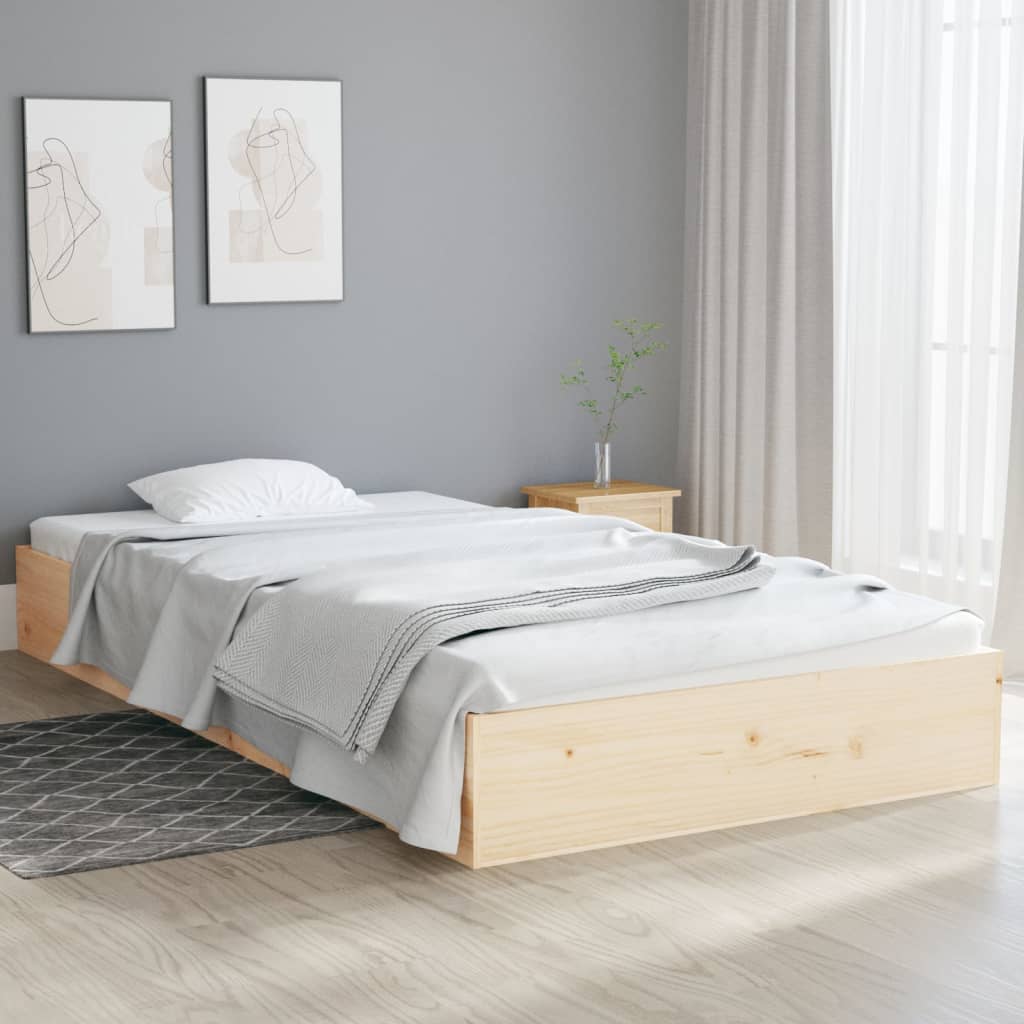 Bed Frame Solid Wood 100x200 cm - Sid & Sam
