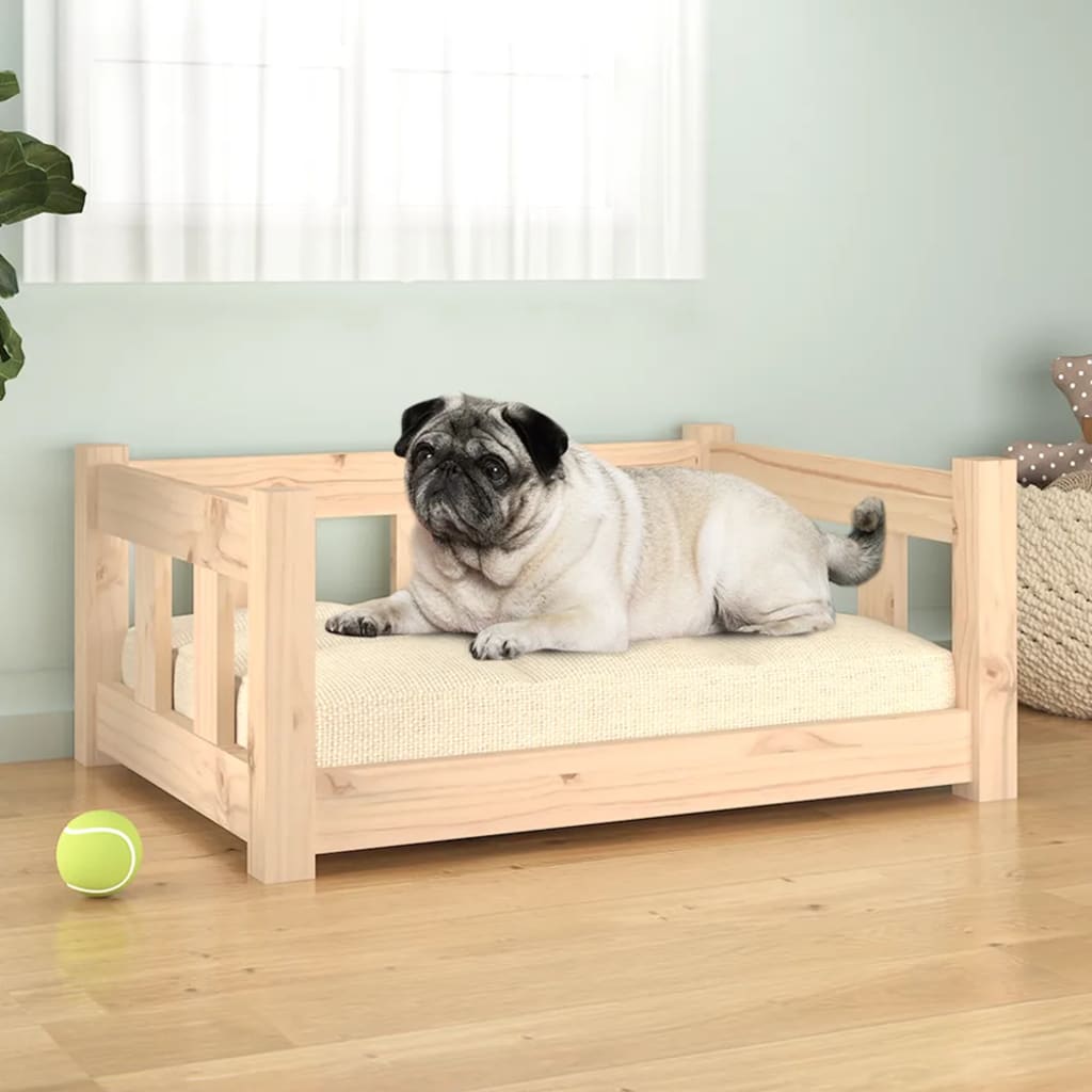 Dog Bed 65.5x50.5x28 cm Solid Wood Pine - Design Hut