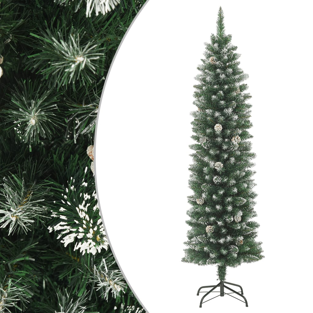 Nevis Artificial Slim Christmas Tree Stand 180cm PVC - Unbeatable Bargains