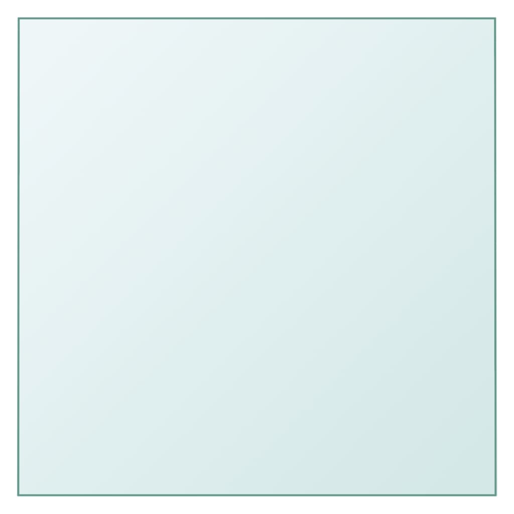 Table Top Transparent 40x40cm Tempered Glass - Style and Chic
