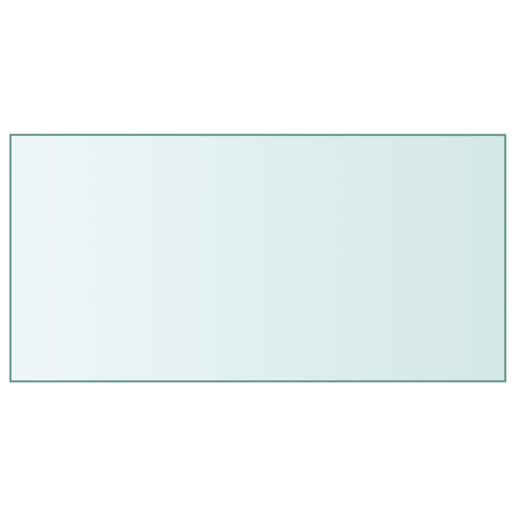 Table Top Transparent 50x100cm Tempered Glass - The Home Maker