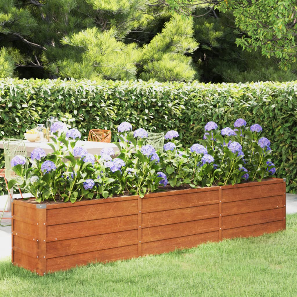 Garden Raised Bed Rusty 240x40x45 cm Corten Steel - Unbeatable Bargains