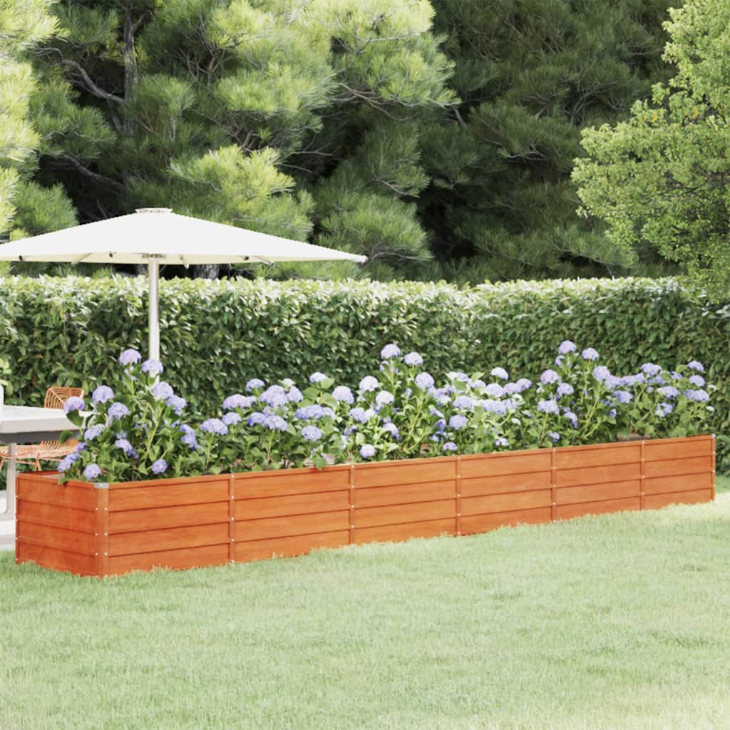 Garden Raised Bed Rusty 480x80x45 cm Corten Steel - Merlin Deals