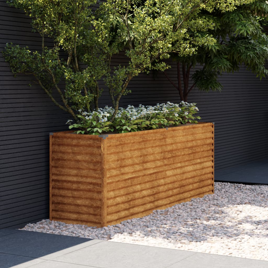 Garden Raised Bed 196x50x69 cm Corten Steel - Merlin Deals