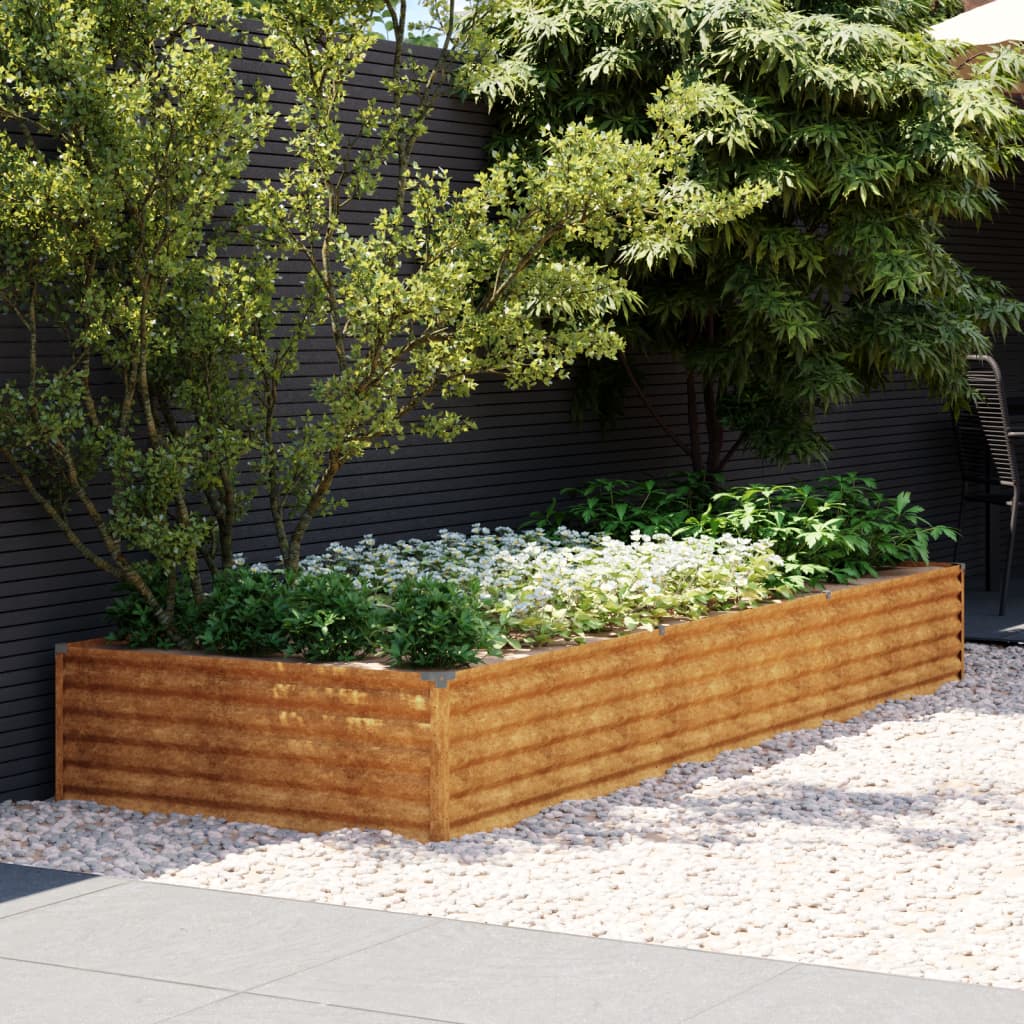 Garden Raised Bed 291x100x36 cm Corten Steel - Casper Homes