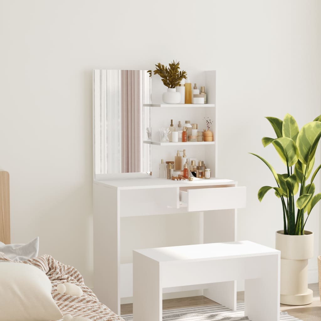 Dressing Table - SHENY Dresser White 74.5cm - R and M Furniture