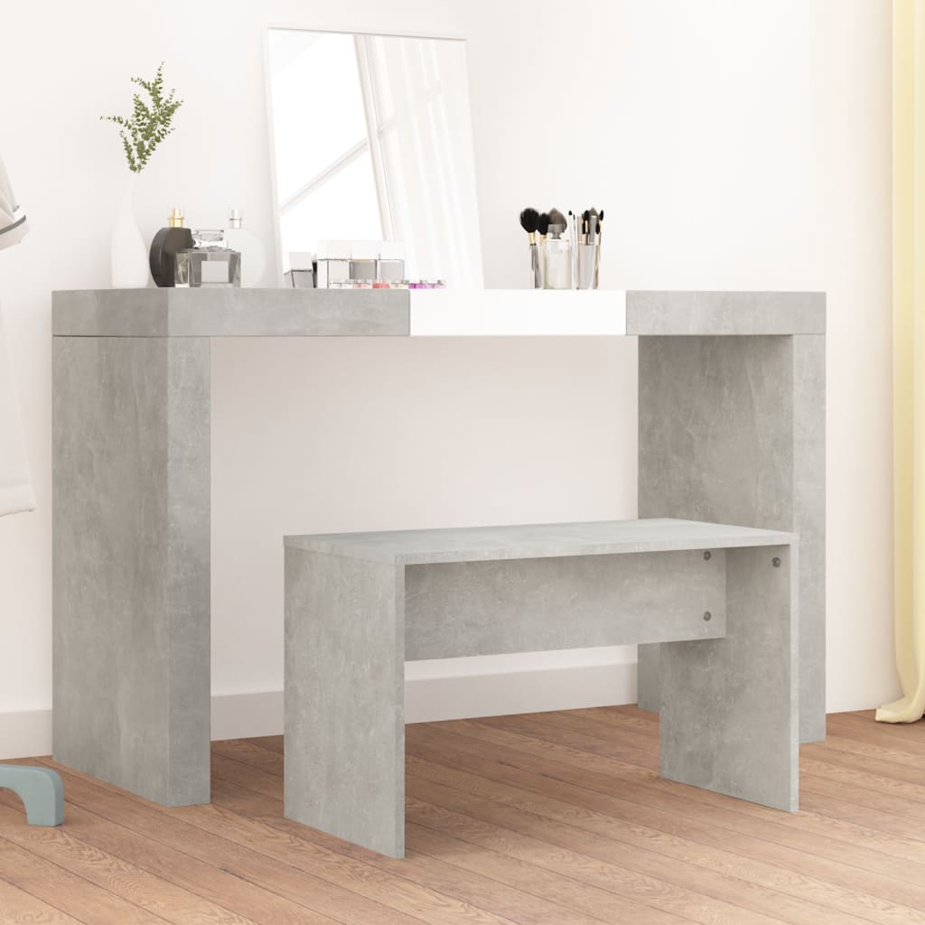 Dressing Stool Concrete Grey 70x35x45 cm Engineered Wood - Merlin Deals