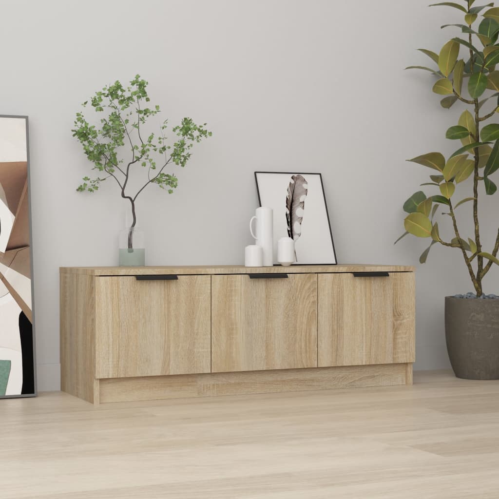TV Cabinet Sonoma Oak 102x35x36.5 cm Engineered Wood - Style and Chic
