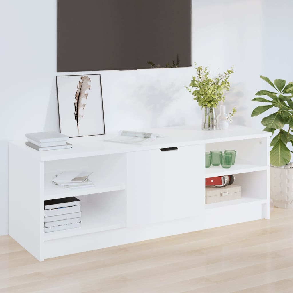 TV Cabinet White 102x35.5x36.5 cm Engineered Wood - Sid & Sam