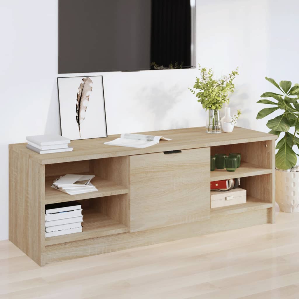 TV Cabinet Sonoma Oak 102x35.5x36.5 cm Engineered Wood - Discount Dealers