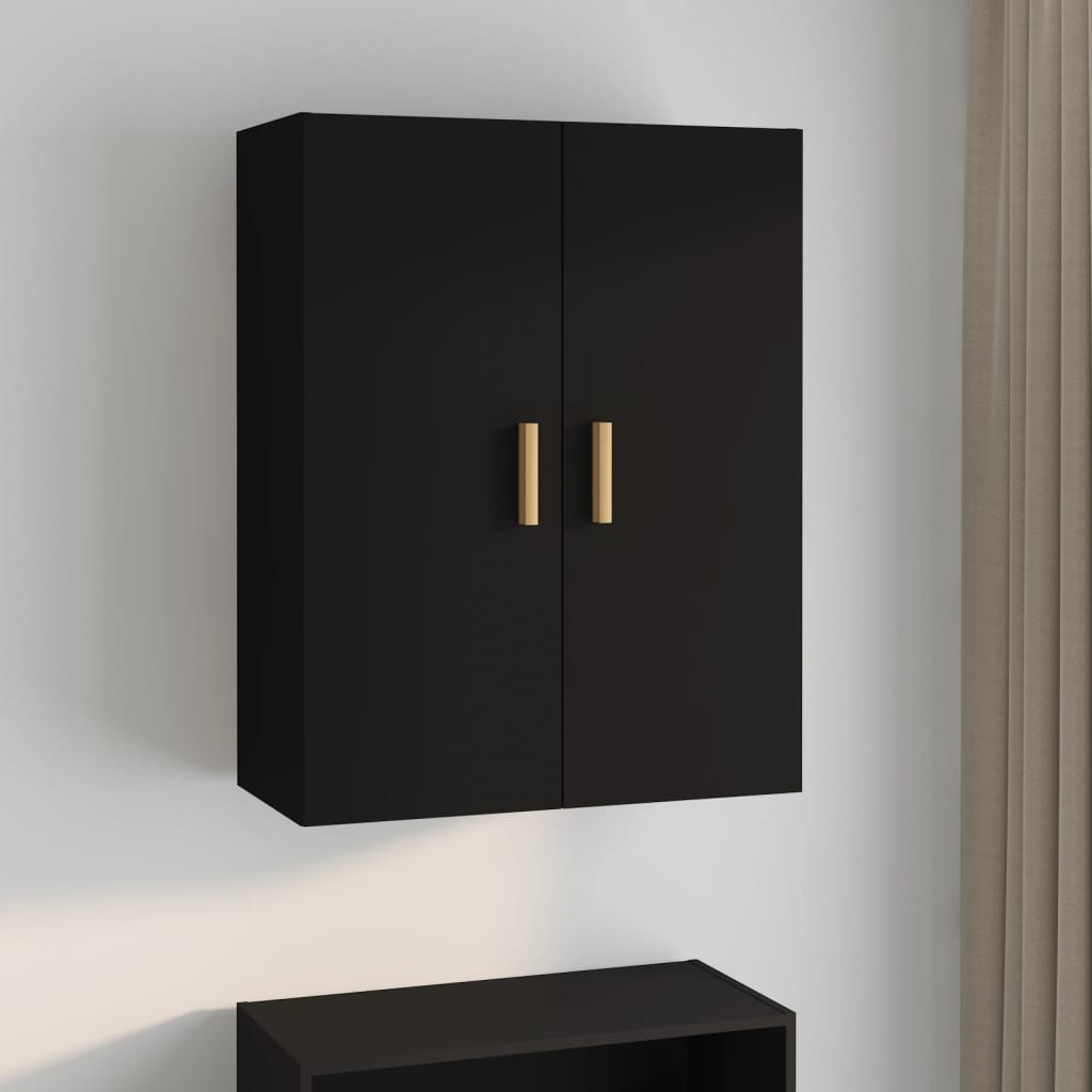 Hanging Wall Cabinet Black 69.5x34x90 cm - Style and Chic
