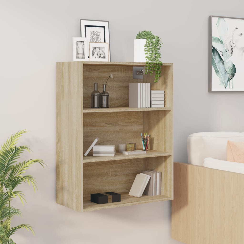 Hanging Wall Cabinet Sonoma Oak 69.5x32.5x90 cm - Design Hut