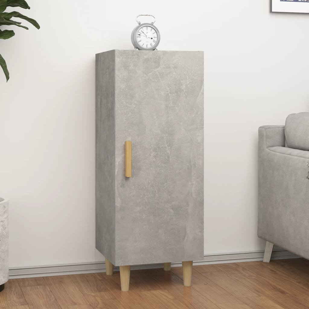 Sideboard Concrete Grey 34.5x34x90 cm Engineered Wood - Decor Base