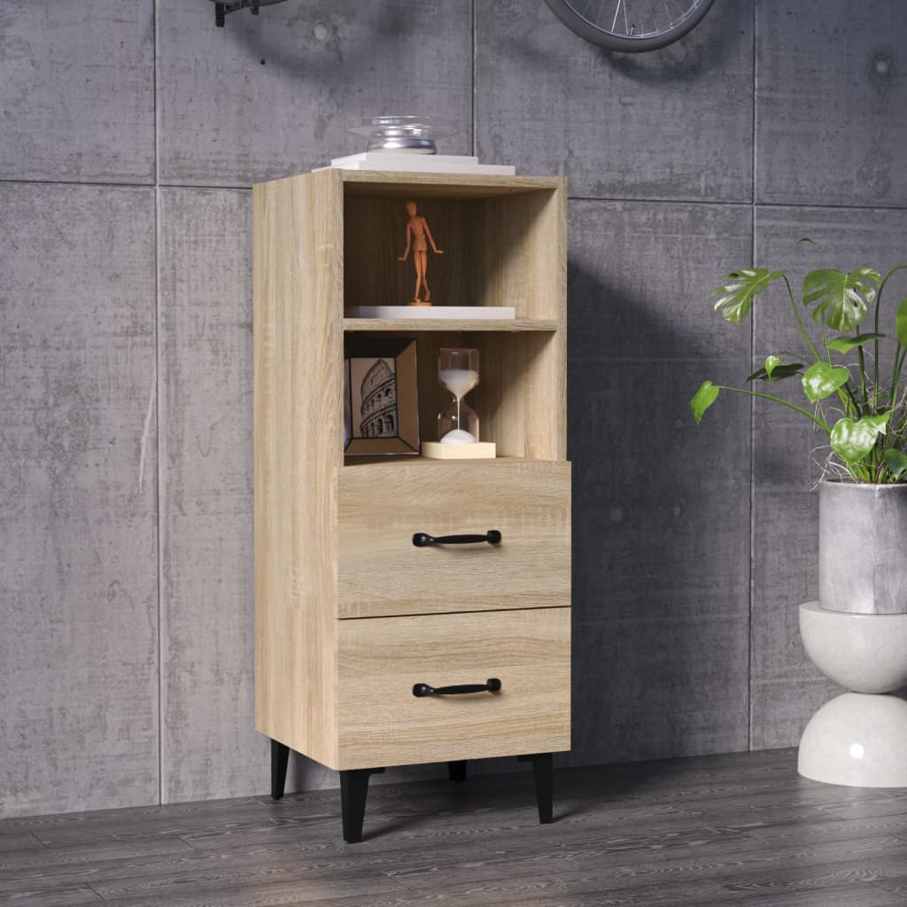 Sideboard Sonoma Oak 34.5x34x90 cm Engineered Wood - Discount Dealers