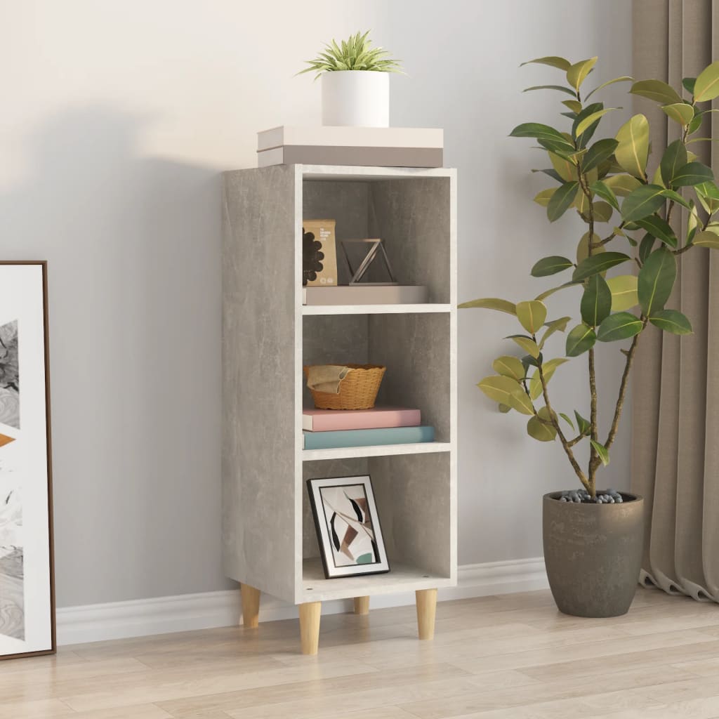 Sideboard Concrete Grey 34.5x32.5x90 cm Engineered Wood - Discount Dealers