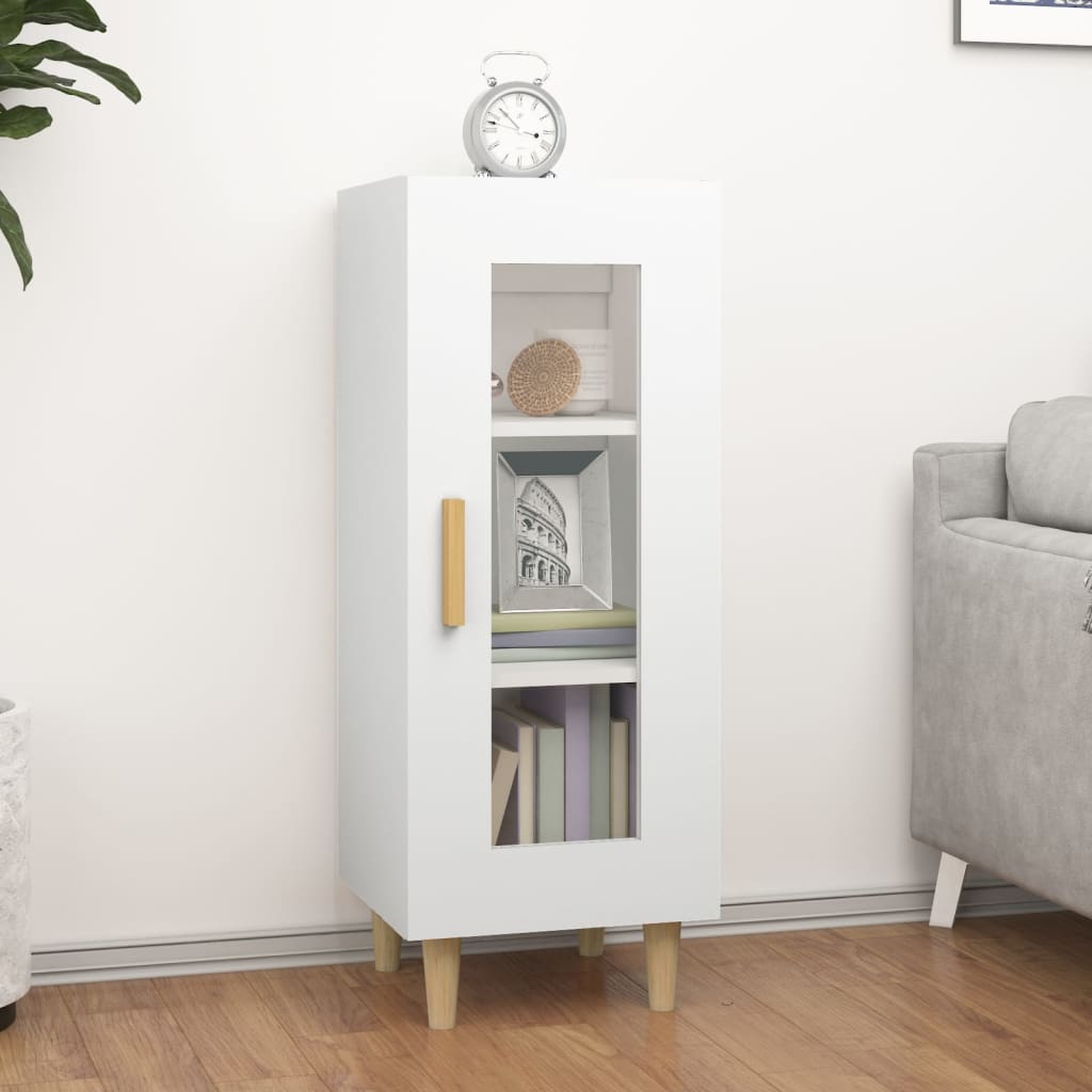 Sideboard White 34.5x34x90 cm Engineered Wood - Merlin Deals