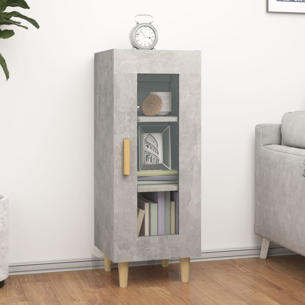 Sideboard Concrete Grey 34.5x34x90 cm Engineered Wood - Discount Dealers