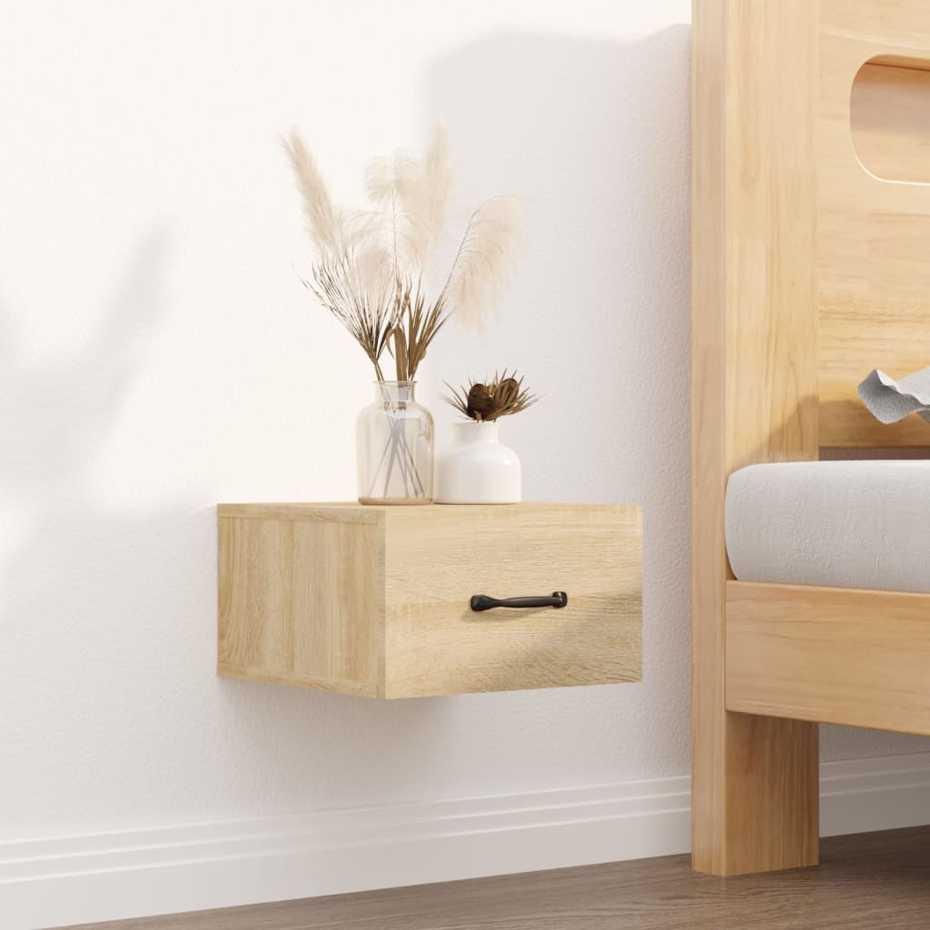 Bedside Table - MERLIN Zac Nightstand Sonoma Oak 35cm - Casper Homes
